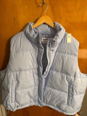 Puffer Puffer Vest Womens 3X Blue Old Navy